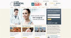 Desktop Screenshot of nonsurgicalclinic.co.uk