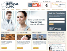 Tablet Screenshot of nonsurgicalclinic.co.uk